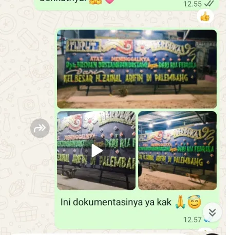 Pengiriman Papan Bunga Duka Duren Tiga