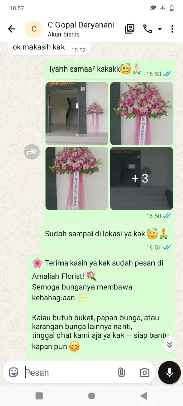 Pengiriman Karangan Bunga Duren Tiga